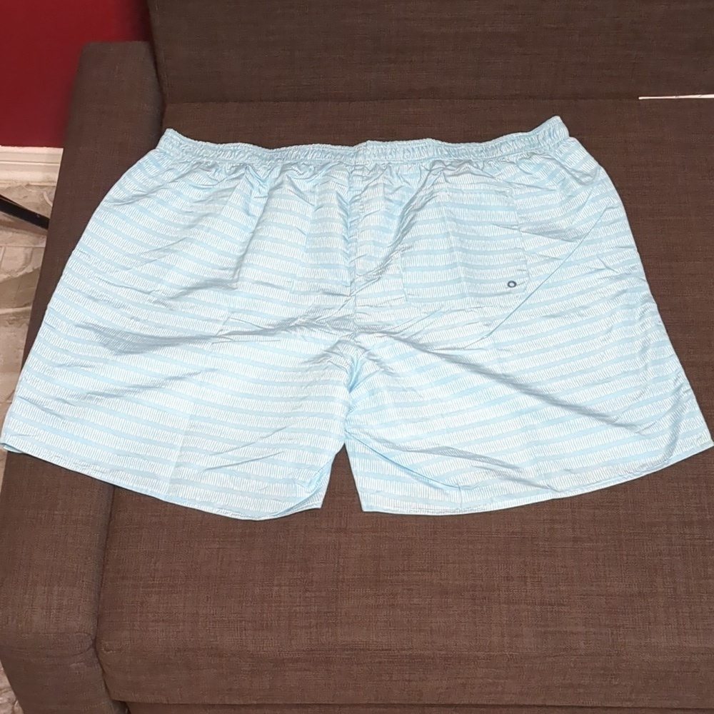 CABANA LIFE Mens Blue/Naples Coverluxe Swim Trunks NWT/ UPF 50+ Pockets - Picture 2 of 7